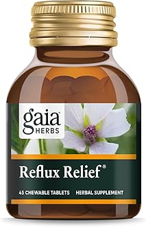 Gaia Herbs Rapidrelief Reflux Relief Tablets, 45 Count