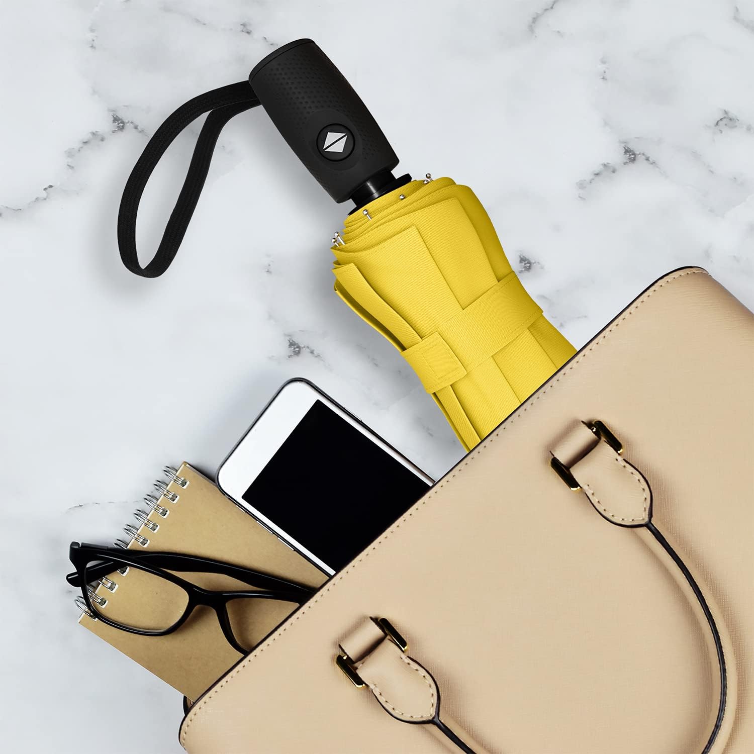 Repel Umbrella The Original Portable Travel Umbrella - Umbrellas for Rain Windproof, Strong Compact Umbrella for Wind and Rain - Perfect For On-the-Go