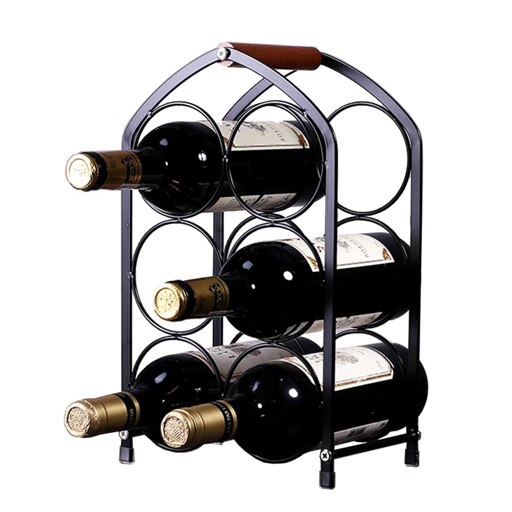 Casier à vin 3 niveaux pour comptoir de cuisine et bar de salon