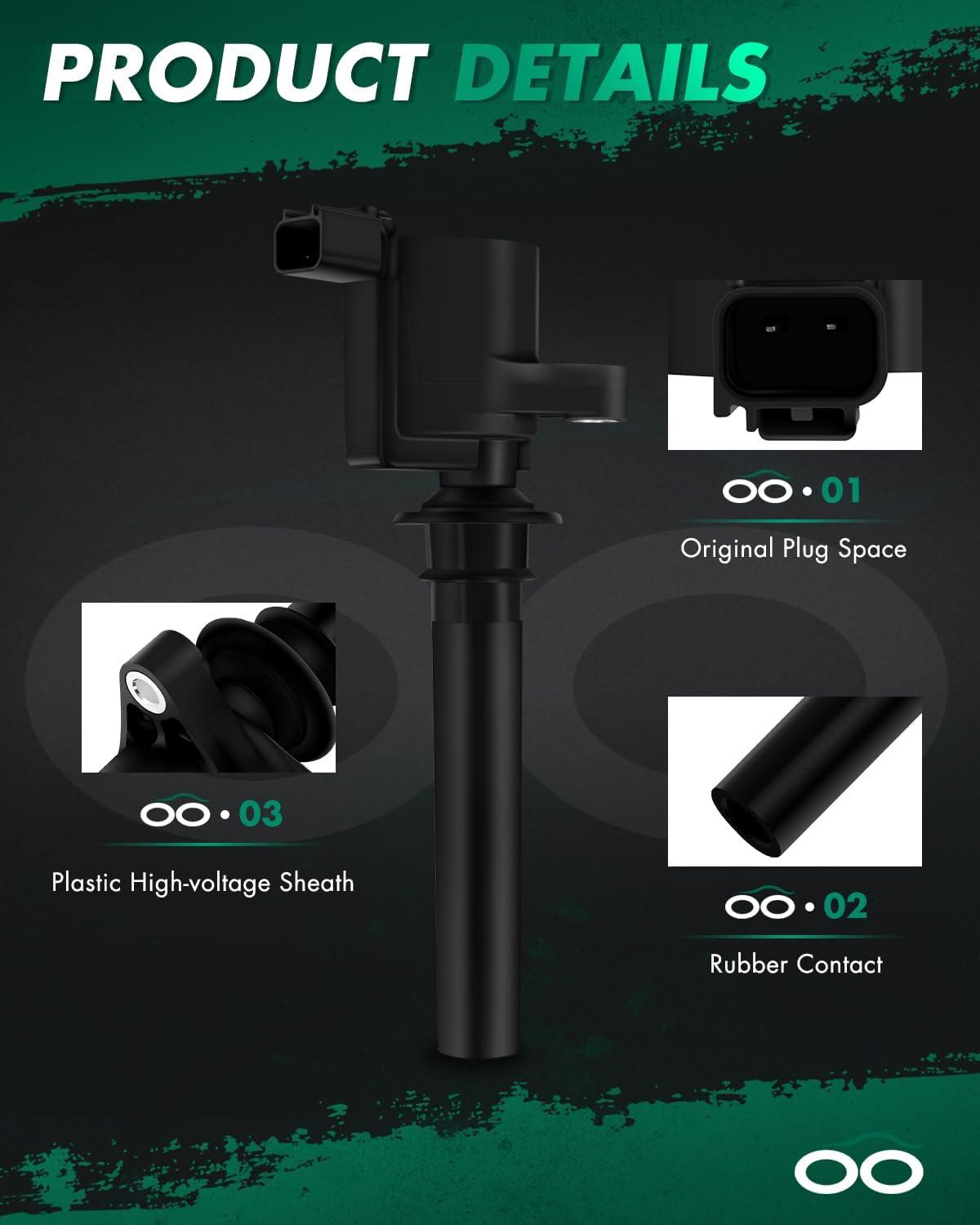 SCITOO Ignition Coils fit for Mercury Sable 3.0L 2000-2004 for Mercury Montego 3.0L 2005-2007 DG500 6pcs Ignition Coils