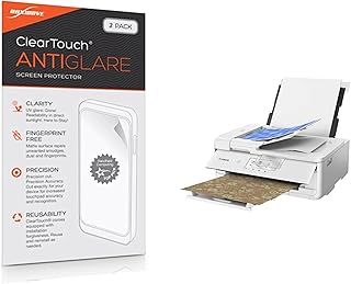 BoxWave Screen Protector Compatible with Canon PIXMA TS9521C - ClearTouch Anti-Glare (2-Pack), Anti-Fingerprint Matte Film Skin for Canon PIXMA TS9521C