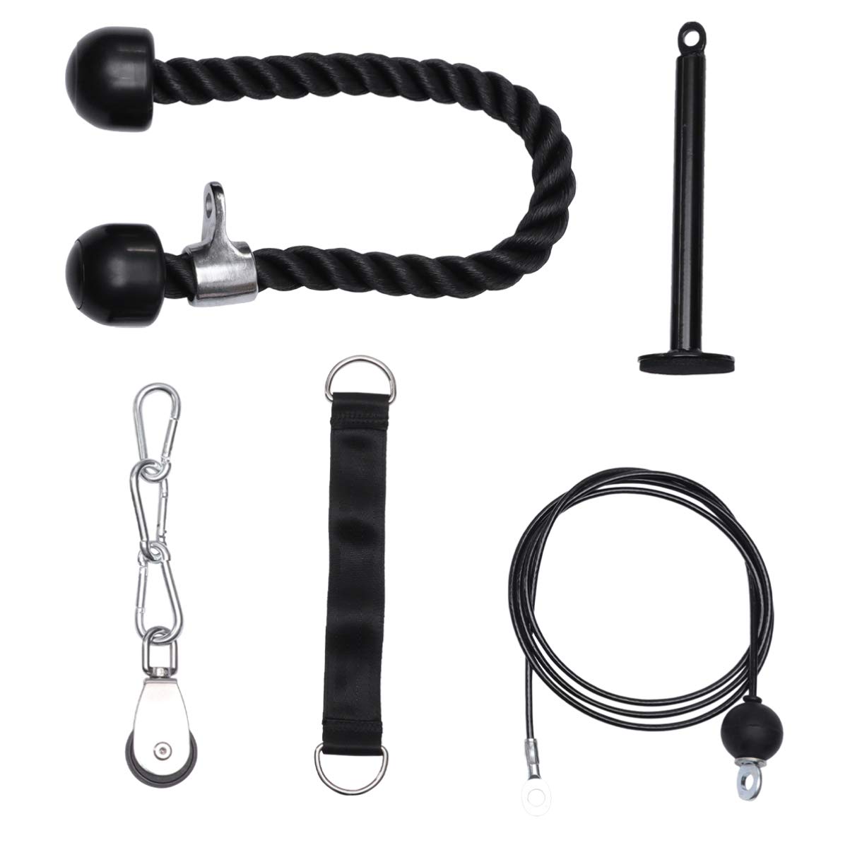 UKCOCO Kit de Polea para Tríceps y Fuerza de Brazos, Juego DIY