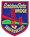 Golden Gate Bridge Embroidered Patch San Francisco Iron-On Souvenir Emblem