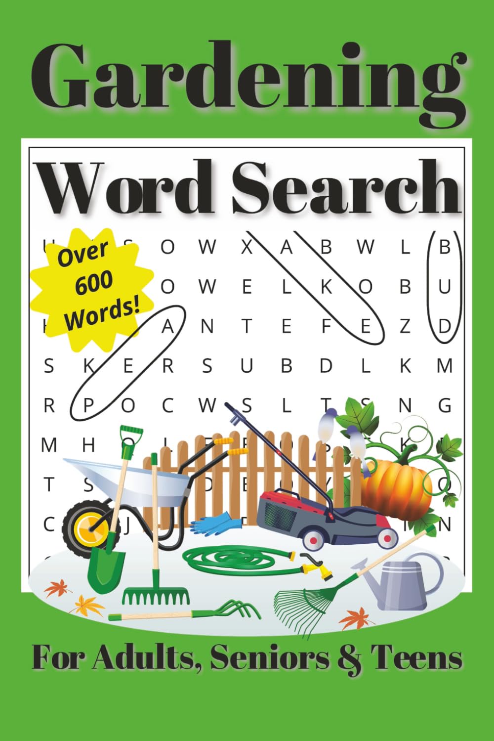 Gardening Word Search: Fun, Relaxing Puzzles for Adults, Seniors and Teens