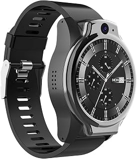 QESTO GFD Brave Pro Smart Watch, 4G Global IP68 50M Waterproof Smart Bracelet, 1.69" Full Round Screen 4G+64G 13MP+8MP Dual Camera 1600Mah Android 10 Smartwatch WiFi GPS Device