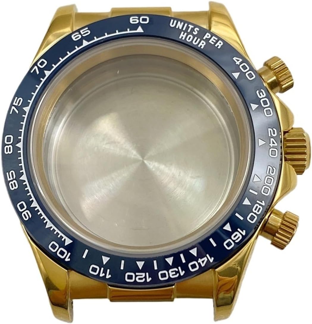 VK63 Watch Case - 316L Stainless Steel with Sapphire Crystal and Ceramic Bezel