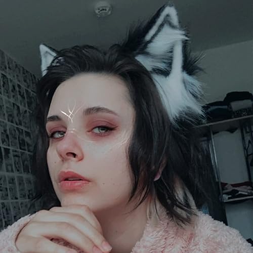Miniatura 3 de Orejas de animales Cosplay Diadema hecha a mano de felpa sintética gato zorro lobo perro orejas