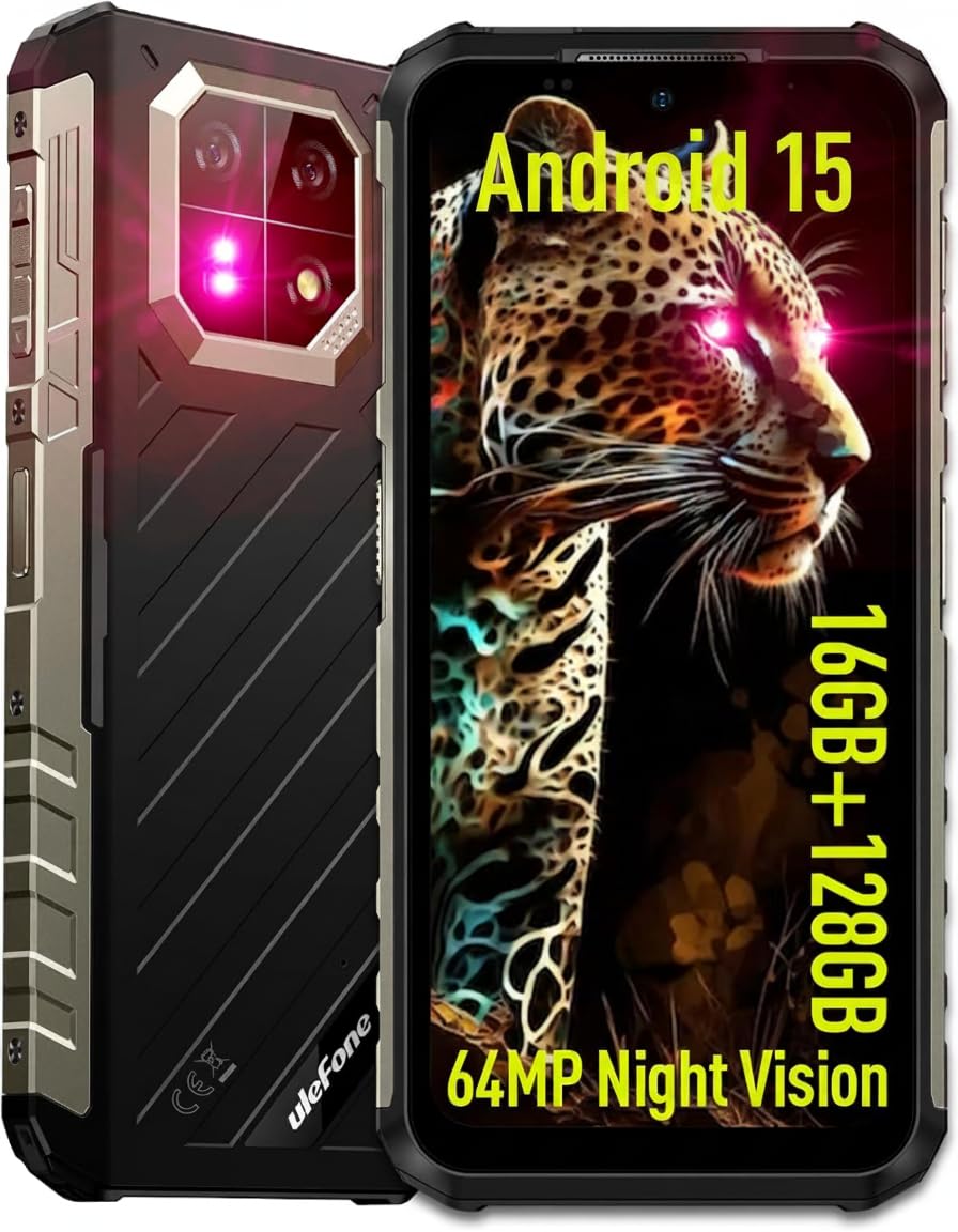 ulefone armor 22 rugged smartphone nero 6.58 pollici 15.64mp 6600 mah