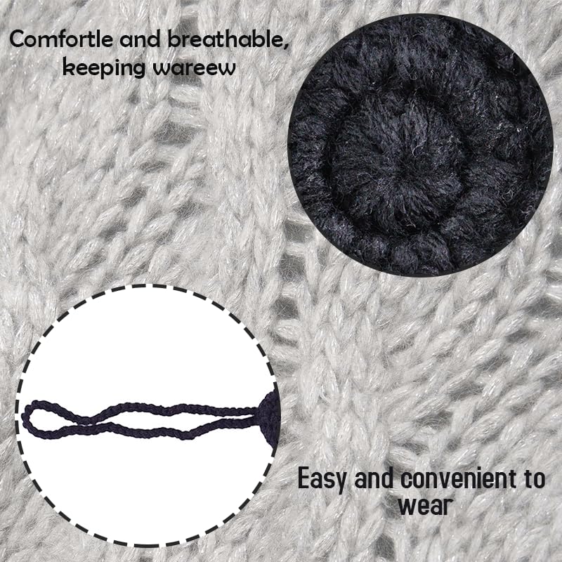 Nose Warmer Keep Cold,Nasal Mask Snow Protection for Outdoor Activities Dust Anti Pollen Air for Women/Men/Kids,Winter Cozy Soft Nose Cover Knitted Crochet Nose Guard,Black4