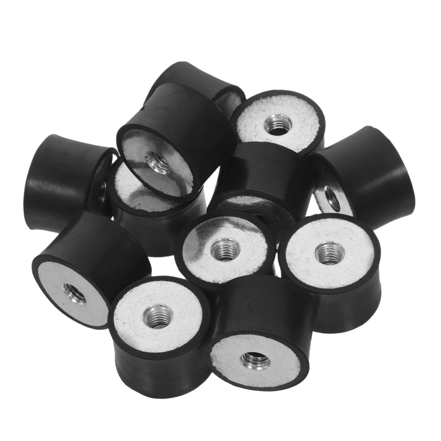 Alipis 12pezzi Blocco in Gomma Per Ammortizzatori Piedini Isolanti Antivibrazioni Filettati Cuscinetti Antivibranti Supporto Antivibrante in Gomma Isolatore Antivibrante Rondella Smorzant