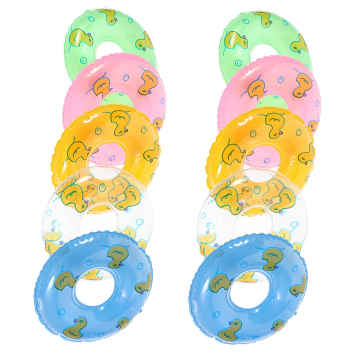 Amazon | CIMAXIC リアルなミニ水泳リング アヒルの形 ドールハウスの  