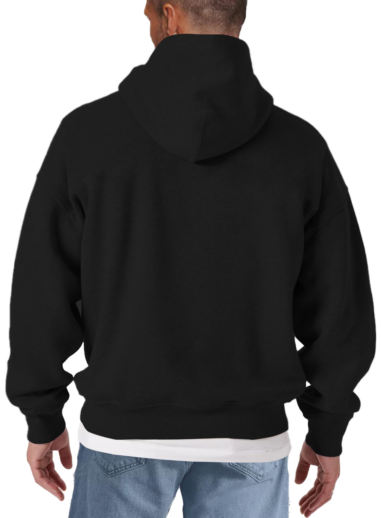 MAKAYA Felpa con Cappuccio Hip Hop Stile Vintage Motivo Cuffie Pullover con Cappuccio Stampa Retro Maglia Anni 80