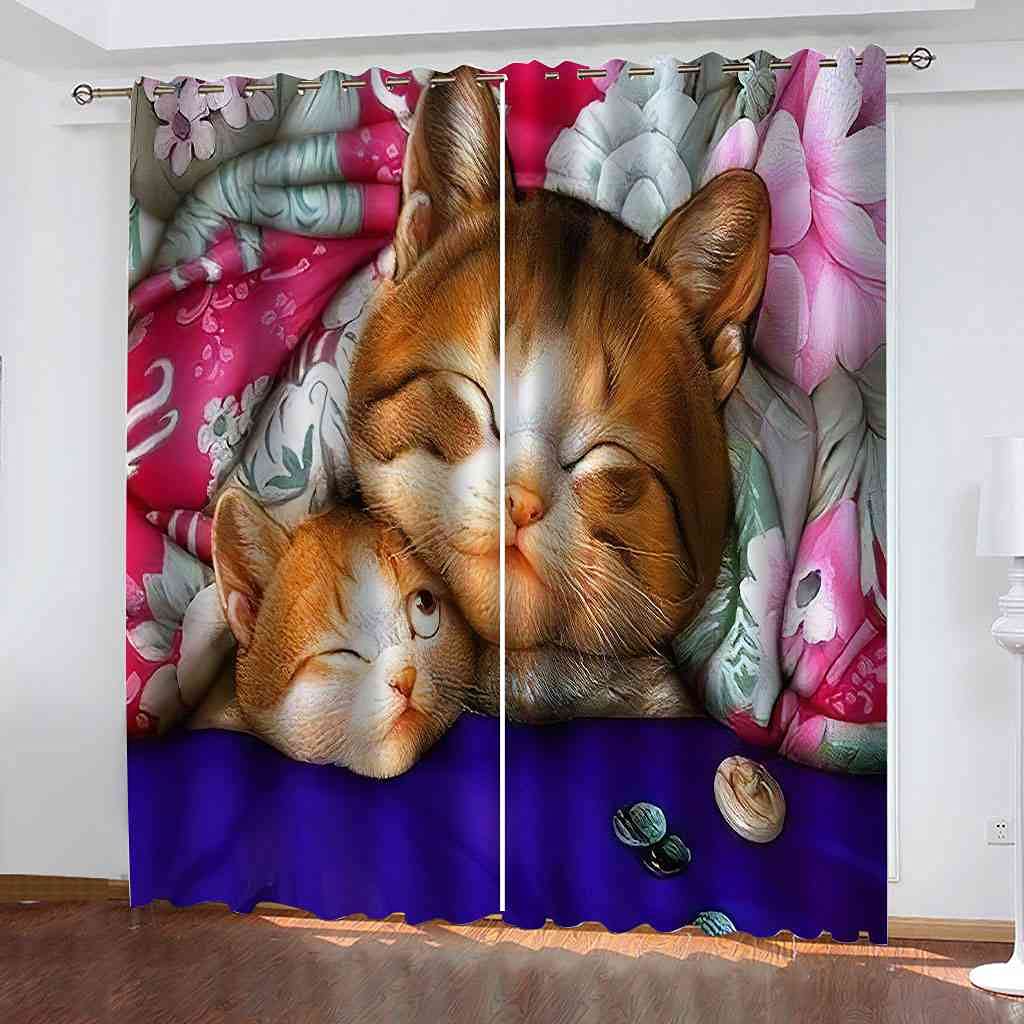 Tissu lourd isolant thermique et phonique avec motifs animaux 3D
