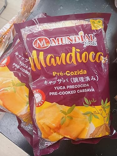 MANDIOCA PRE COZIDA CONGELADA 500g - FROZEN PRECOOKED CASSAVA (ⓀLbTo) Yuca Precocida - MUNDIAL FOODS (500g x2)