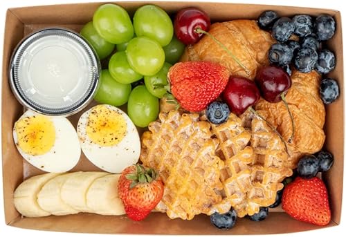 Miniatura 15 de Restaurantware Matsuri Vision - Bandejas de sushi grandes de 9 x 6 x 1.5 pulgadas, 100 cajas de embalaje de sushi a prueba de grasa, tapas se venden