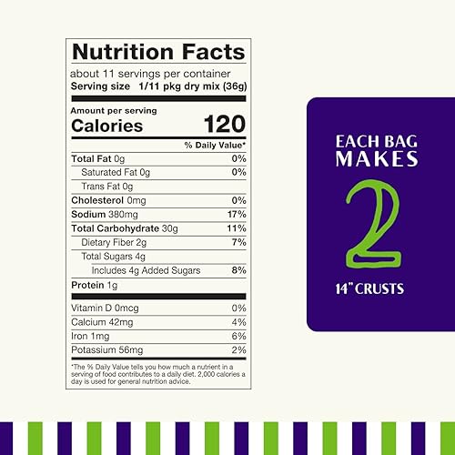 Miniatura 2 de Urban Slicer Pizza Worx - Masa de pizza sin gluten - Kit de preparación de pizza en casa para levantar, corteza sin gluten, bolsa de 13.9 onzas,