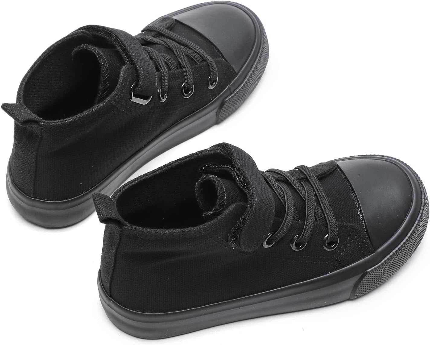 Kids Canvas Shoes Boys Girls High Top Canvas Slip On Sneakers