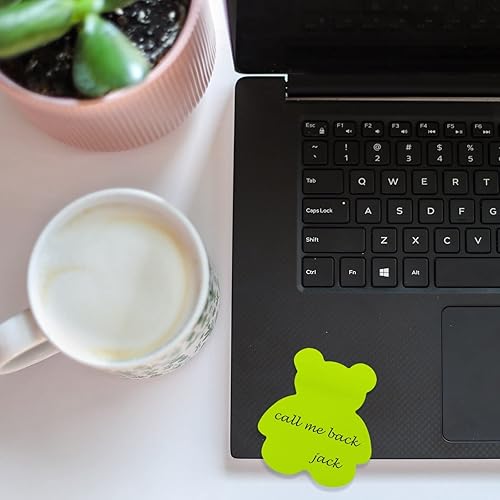 Miniatura 4 de Notas adhesivas, 560 hojas de 3 x 3 pulgadas, bloc de notas autoadhesivas en forma de oso, notas adhesivas de color, almohadillas autoadhesivas de