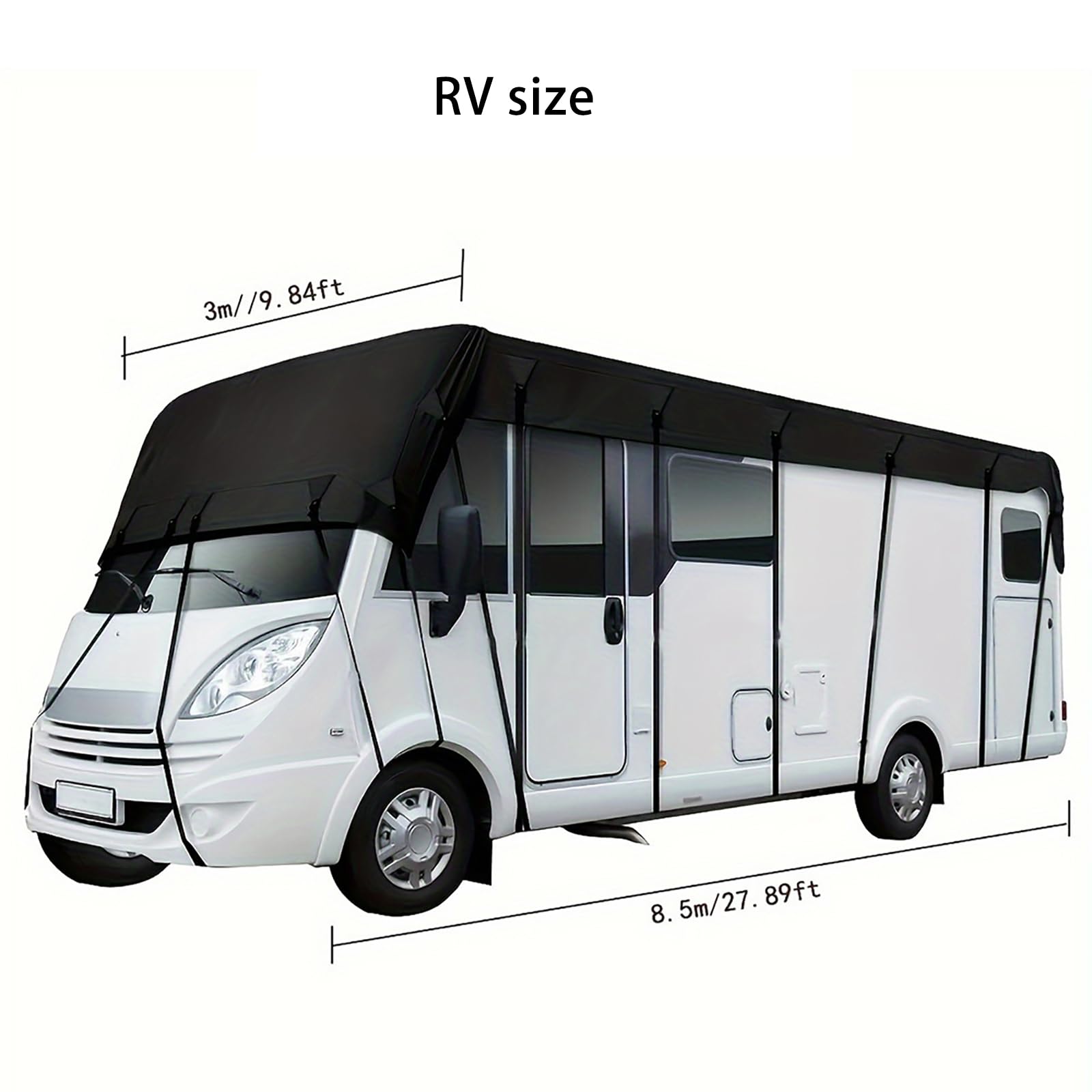 Lona para Techo de Caravana, Compatible con 2026 Keystone Coleman 27B, Cubierta para Techo de Autocaravana, Protector de Techo Oxford 210D,B-8.5m x 3m