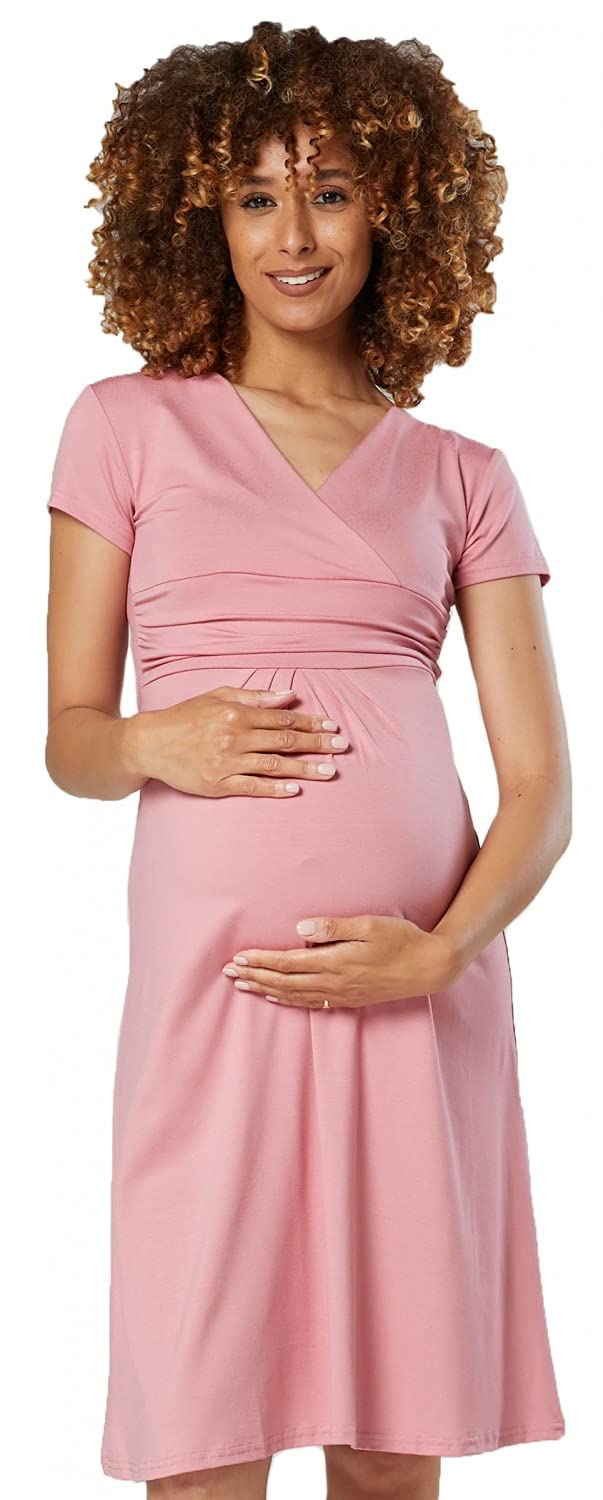 Vestito Maxi Allattamento Happy Mama - Maniche 3/4 - Gravidanza E Post Parto - Foto 12