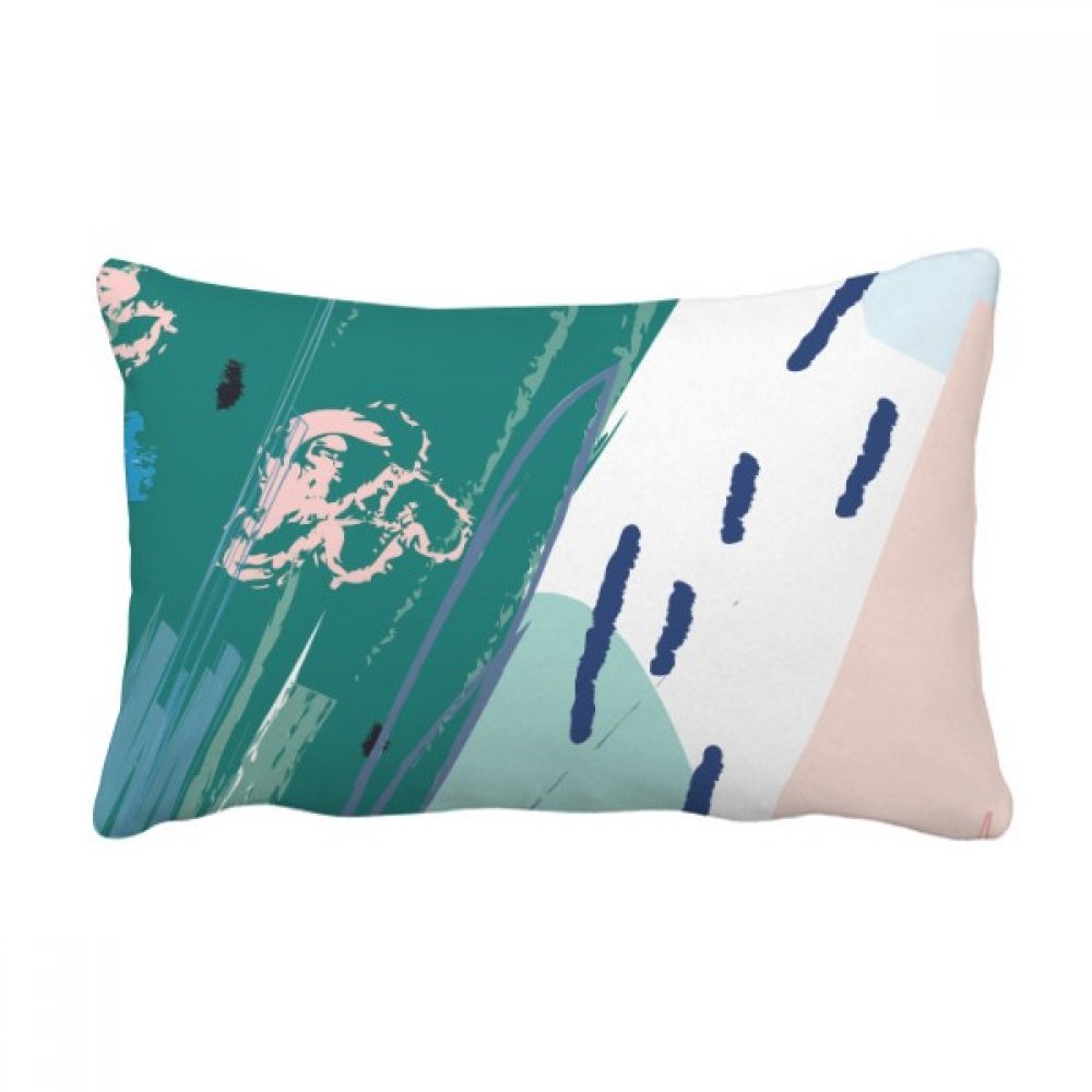 Coussin de soutien lombaire motif art abstrait pour soulager le dos sur le canapé 40x60
