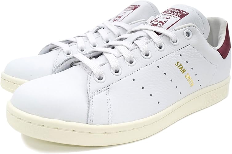 Amazon アディダス スタンスミス スニーカー ユニセックス ホワイト バーガンディー 白 赤 Cq2195 25cm Us7 Adidas アディダス シューズ バッグ