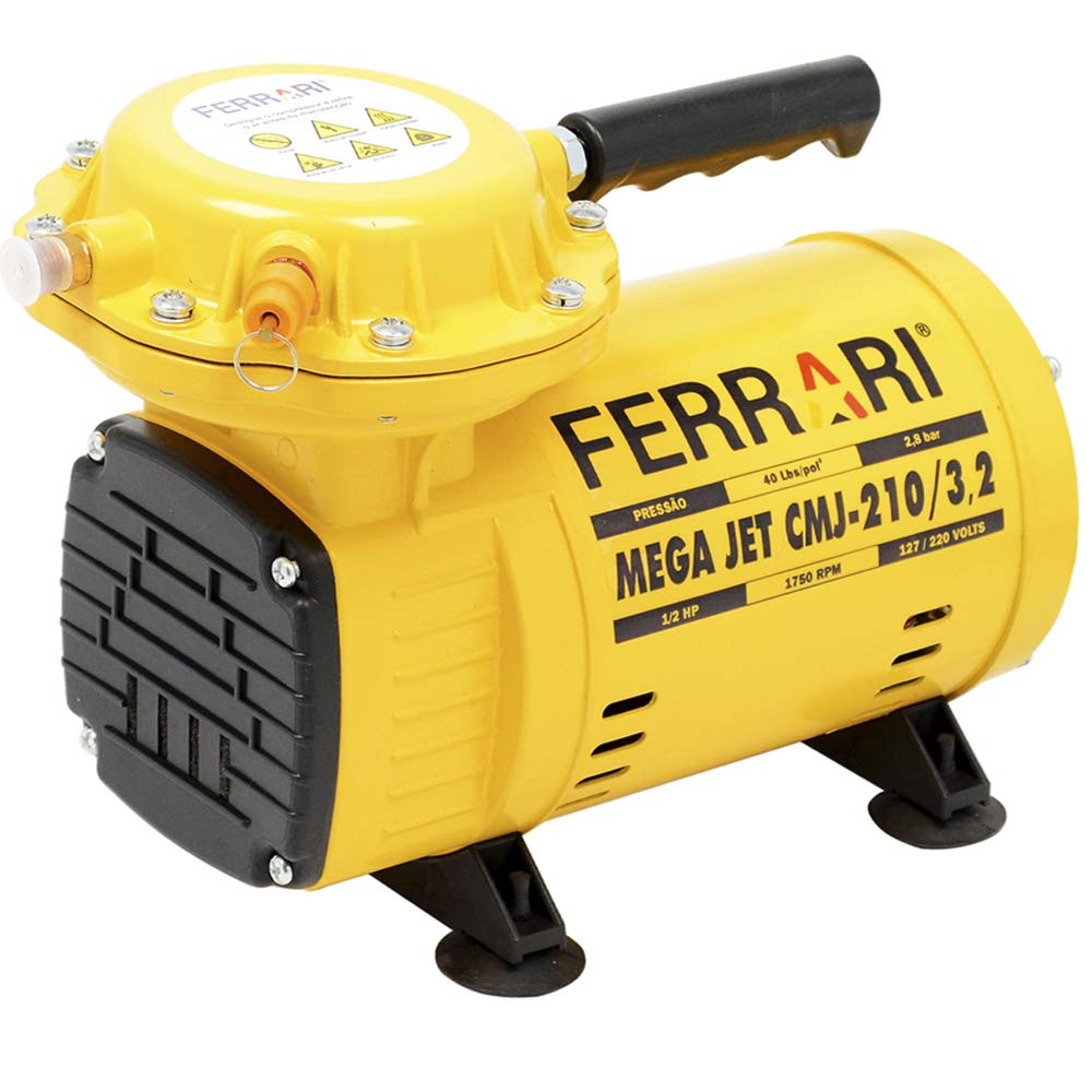 Compressor De Ar Direto mega Jet Cmj-210 Ferrari Amarelo | Amazon