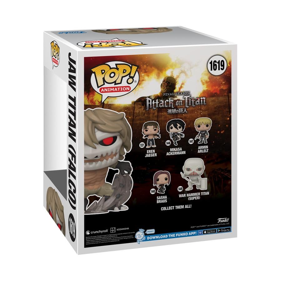 Funko Pop! Attack on Titan - Jaw Titan Super d Vinyl Figure, 6