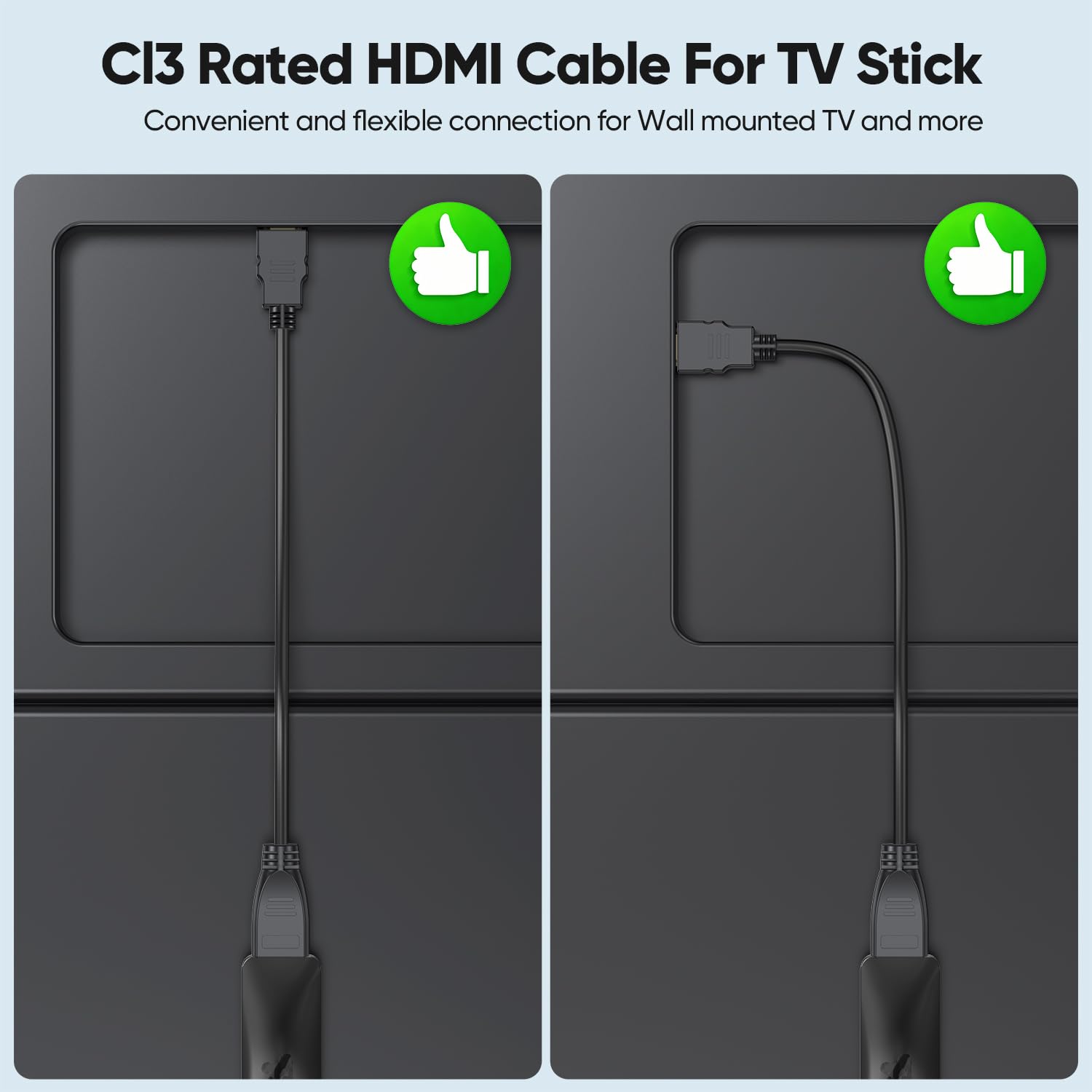 Cavo di prolunga HDMI da 1,8 m, schermato, 4K, HDMI 2.0, CL3, da maschio a femmina, 4K, 1080P a 144 Hz, classificato ARC e CL3 per computer/Montior/Fire TV Stick/Roku/Blu-Ray/laptop/switch, proiettore