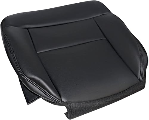 Miniatura 7 de Cubierta de repuesto de cuero negro para parte inferior del lado del conductor y parte superior inclinada trasera compatible con Ford F150 Lariat