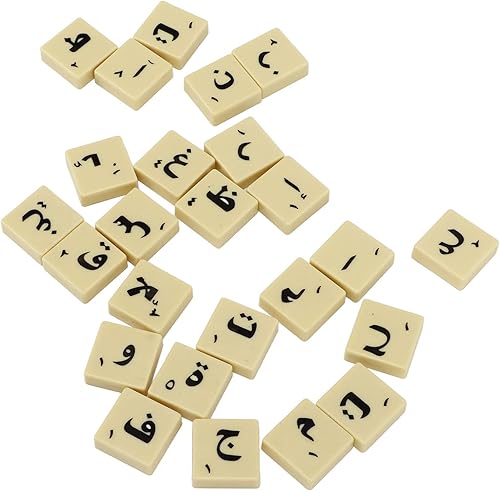 Miniatura 7 de Azulejos de letras de plástico, 110 piezas de Scrabble Letters Scrabble Tiles Making Alphabet Coasters y Scrabble Crossword Game