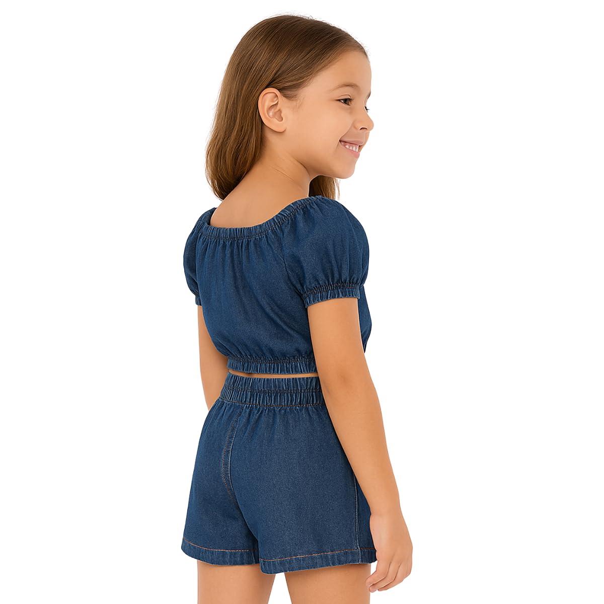 Conjunto Top e Short Jeans Infantil Menina Festa Aniversário Presente-KIDS em promoção! Veja a oferta e mais achadinhos de Meninas 5 Hoje é o melhor dia para comprar Conjunto Top e Short Jeans Infantil Menina Festa Aniversário Presente-KIDS com aquele preço maroto! Promoção! Aproveite a oferta! 5