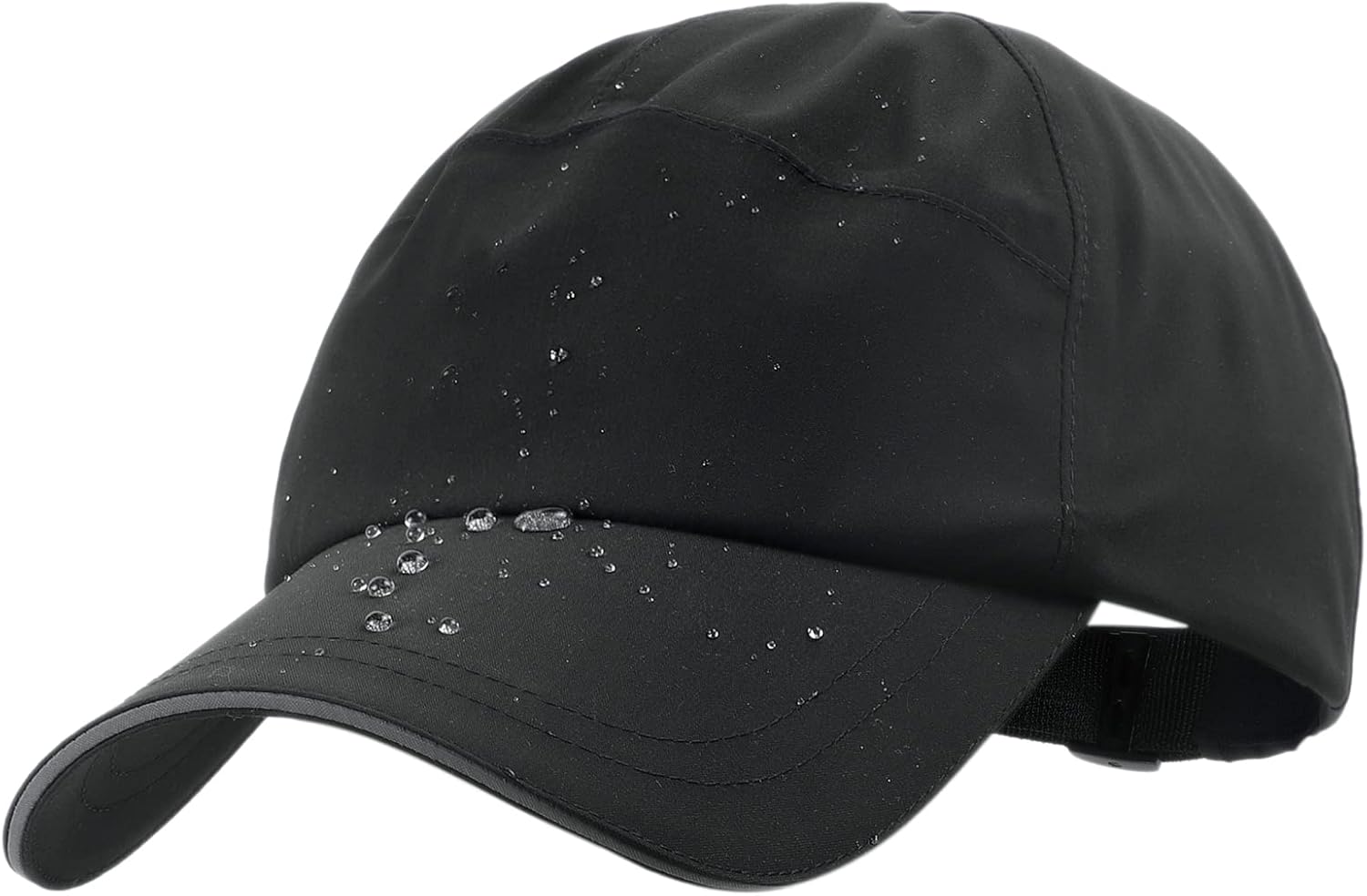 Mens Waterproof Golf Baseball Cap Windproof Unstructured UPF50+ Outdoor Caps for Women Sport Adjustable Tennis Hat Black at  Men’s Clothing store