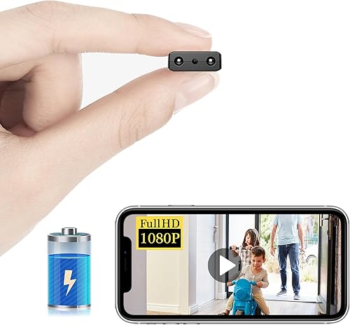 Cámara de batería inalámbrica WiFi más pequeña, cámara oculta HD1080P, grabación de video portátil, alimentación en vivo, monitor inteligente para