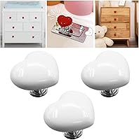 Vista 11 de Love Heart - Botón de inodoro con forma de corazón, botón de repuesto para inodoro, sin necesidad de perforar agujeros, pomos de cajón, decoración