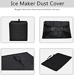 Couverture de la machine à glaçons pour le comptoir Silonn SLIM21 Heavy Duty résistant à la chaleur étanche Ice Maker Universal Protection Cover Compatible avec EUHOMY/ecozy Countertop Ice Machine