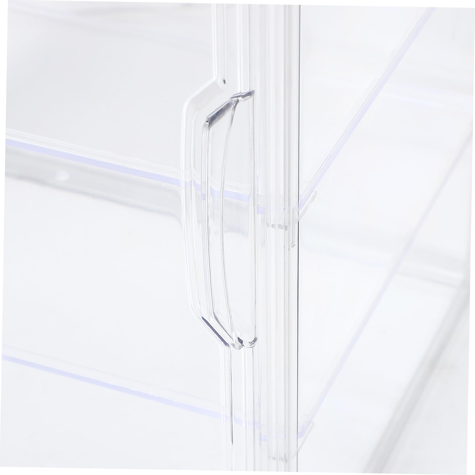 Cabilock Vitrina de Acrílico Transparente con Puerta Magnética y 4 Estantes Ajustables para Mostrador de Cocina, Adecuado como Caja de Pan y Expositor de Pastelería