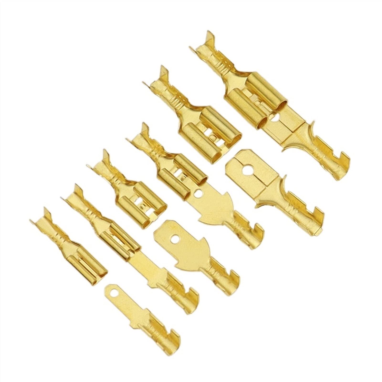 100pcs 2.8/4.8/6.3mm Insulated Electrical Wire Terminal Spade