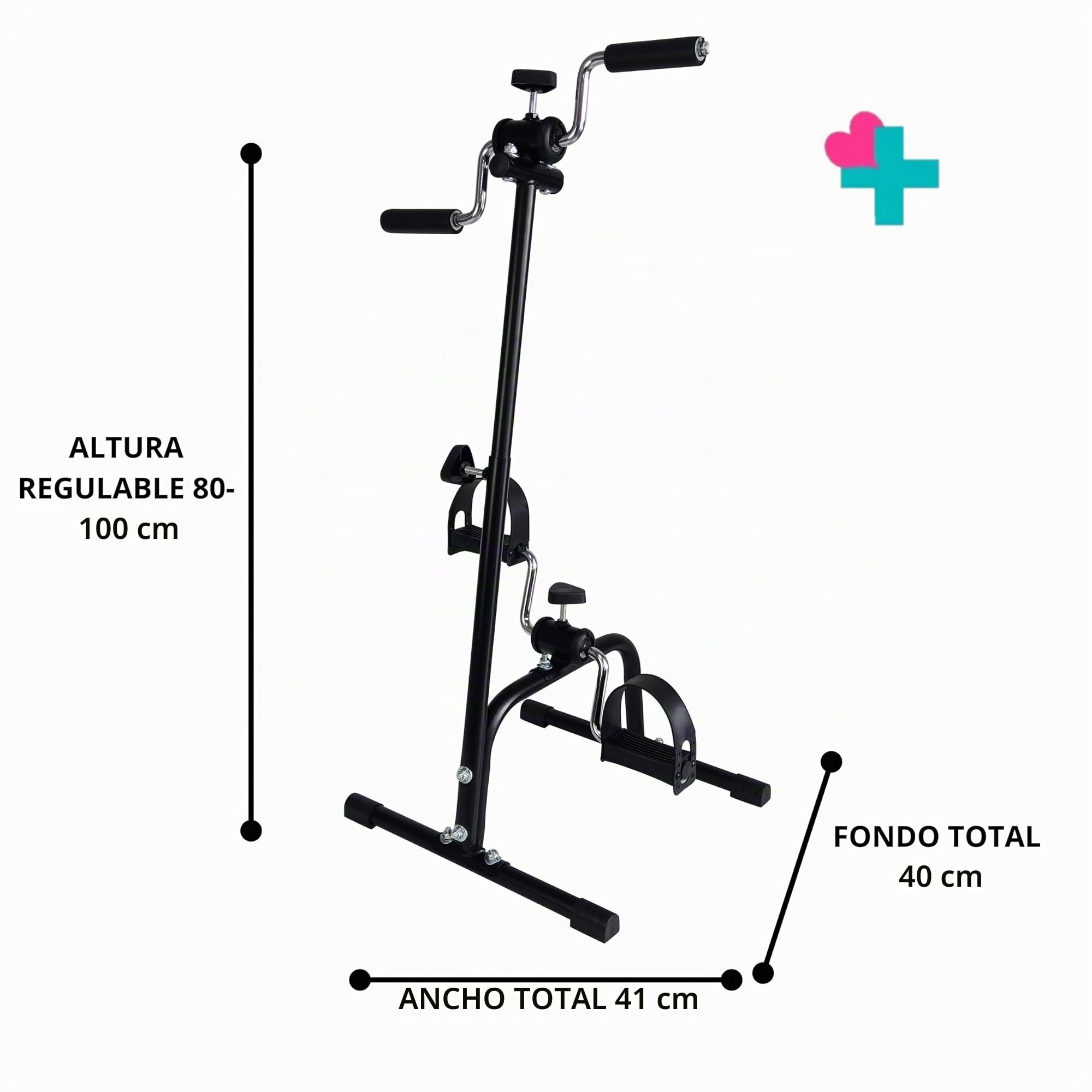 Pedalier Manual para Brazos y piernas. Aparato para pedalear Sentado. Pedaleador para Personas Mayores. Ejercitador piernas Manual. Pedaleador Dual Ejercicios en casa. Pedalina de rehabilitación.