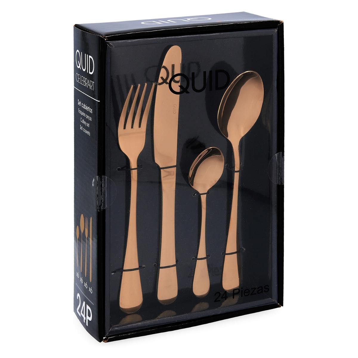 Set de couverts Quid Celebrart Métal Cuivre 24 Pièces