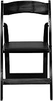 Vista 5 de Flash Furniture 2 Pack HERCULES Serie Silla Plegable de Madera Negra con Asiento Vinilo Acolchado