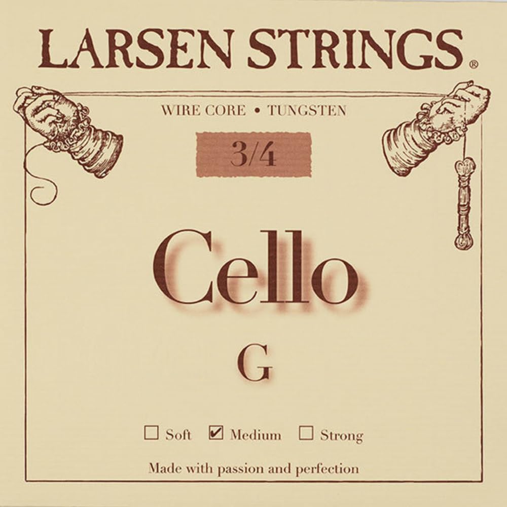 LARSEN STRINGS cello strings Original Fractional - small sizes C 3/4 Medium, not specified