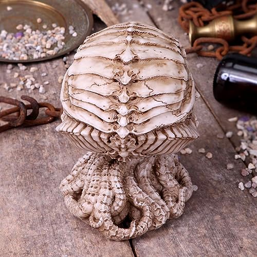 Figura decorativa estatua Cthulhu 15 cm blanca miniatura 5