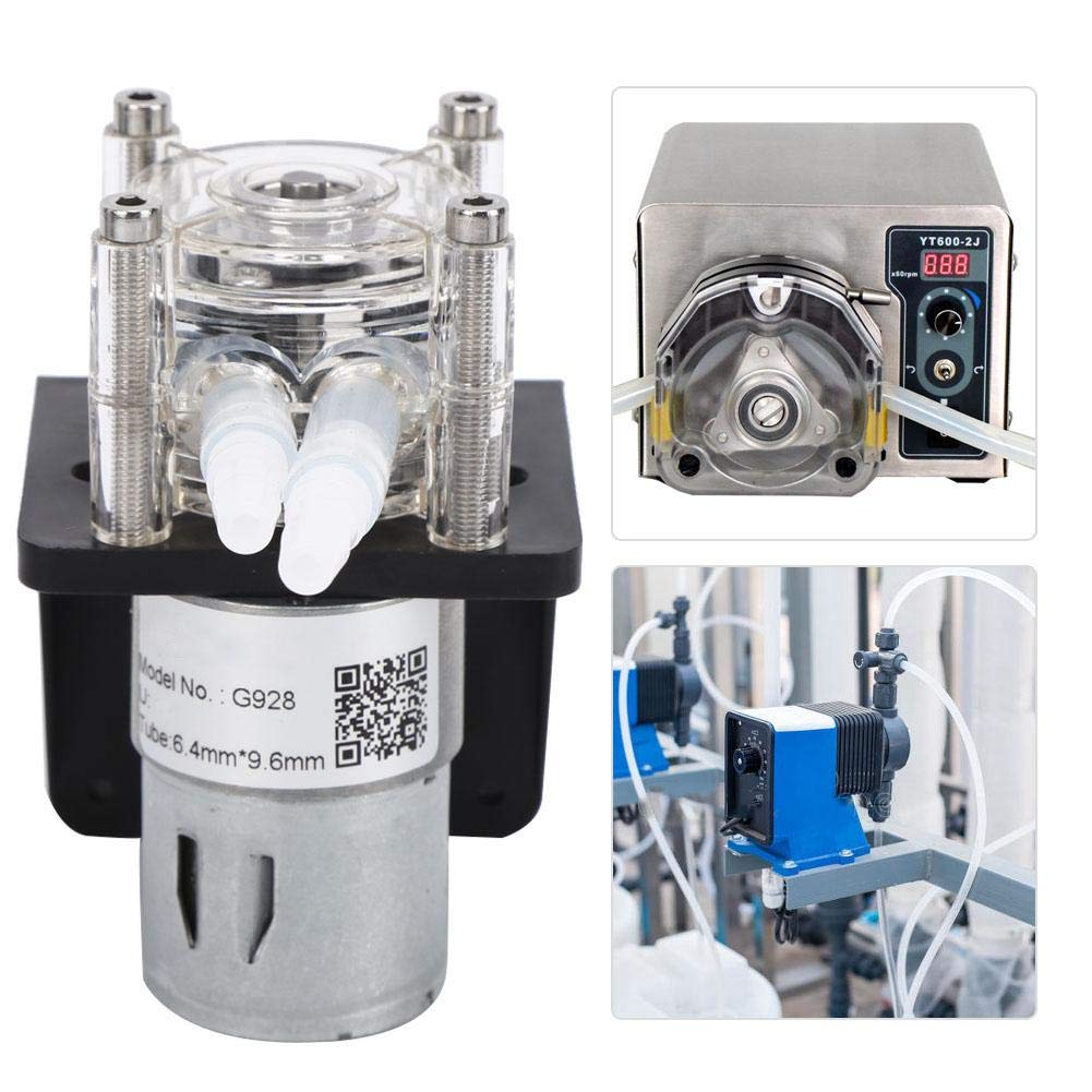Bomba peristáltica Tres rodillos 500 ml/M Bomba dosificadora Motor de engranajes Bomba peristáltica de laboratorio Bomba dosificadora por goteo para acuario con base(24V)