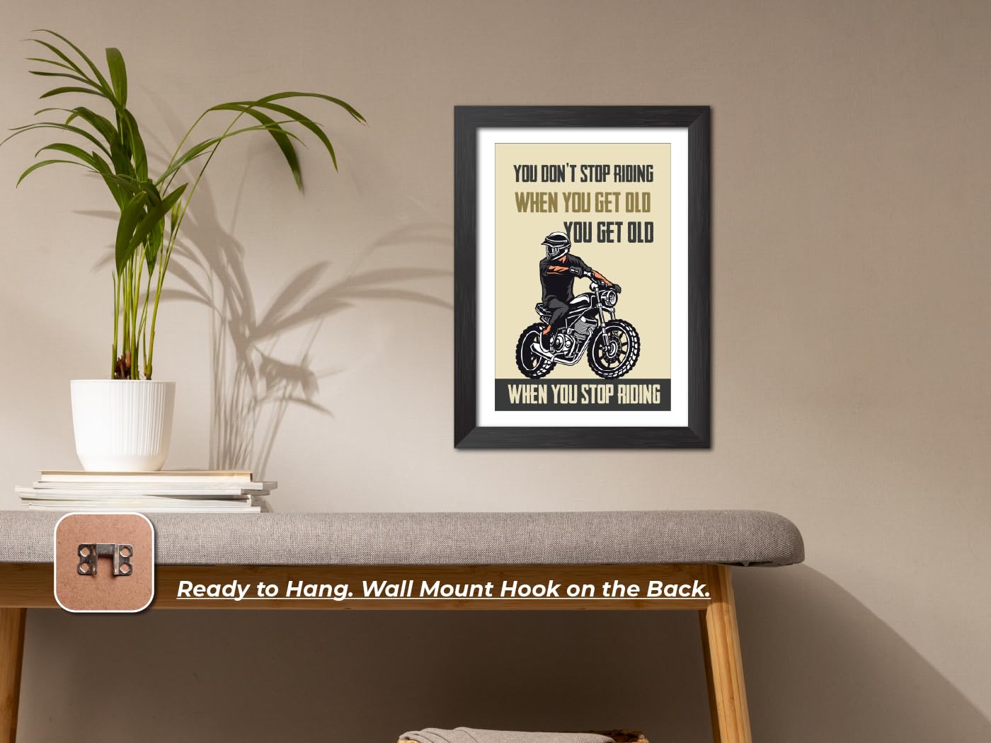 Motorcycle Posters Framed - Motivational Wall Art -7 Motorcycle Posters Framed - Motivational Wall Art -7