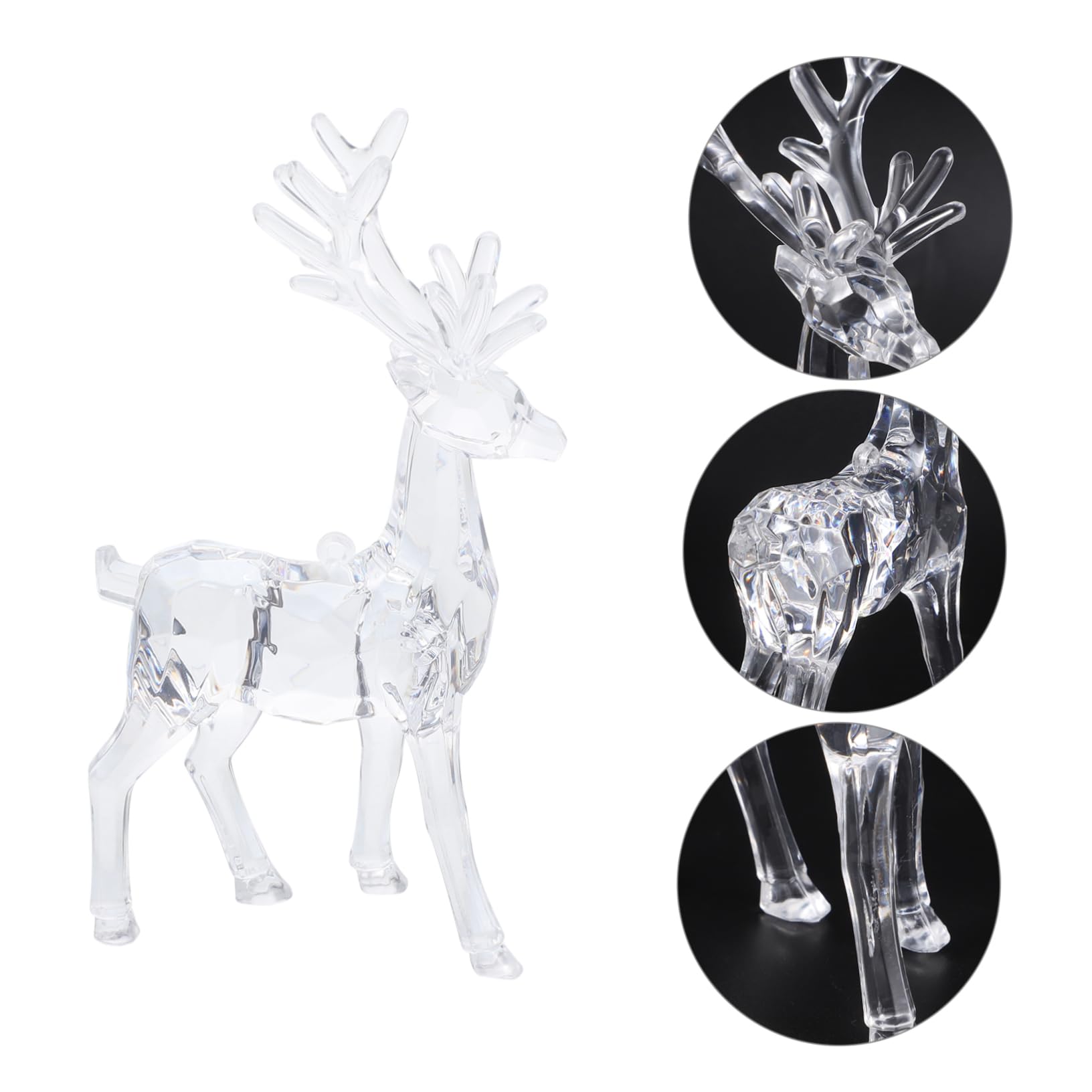 8 Stck. Teiliges Weihnachtsornament aus Dekorative Elchfiguren für Tisch und Weihnachtsdeko für Festliche Anlässe und Kinderzimmergestaltung