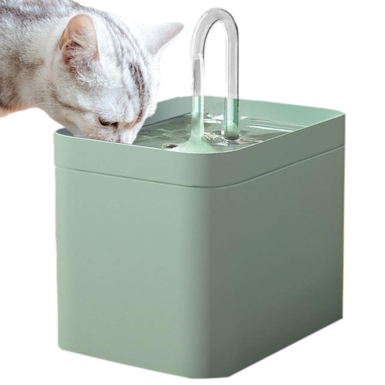 Luckxing Cat Fountain Water Bowl,1.5L Ultra Silent Automatic Pet Water Fountain | Safe Water Fountain for Cats, Small Dogs, and Birds