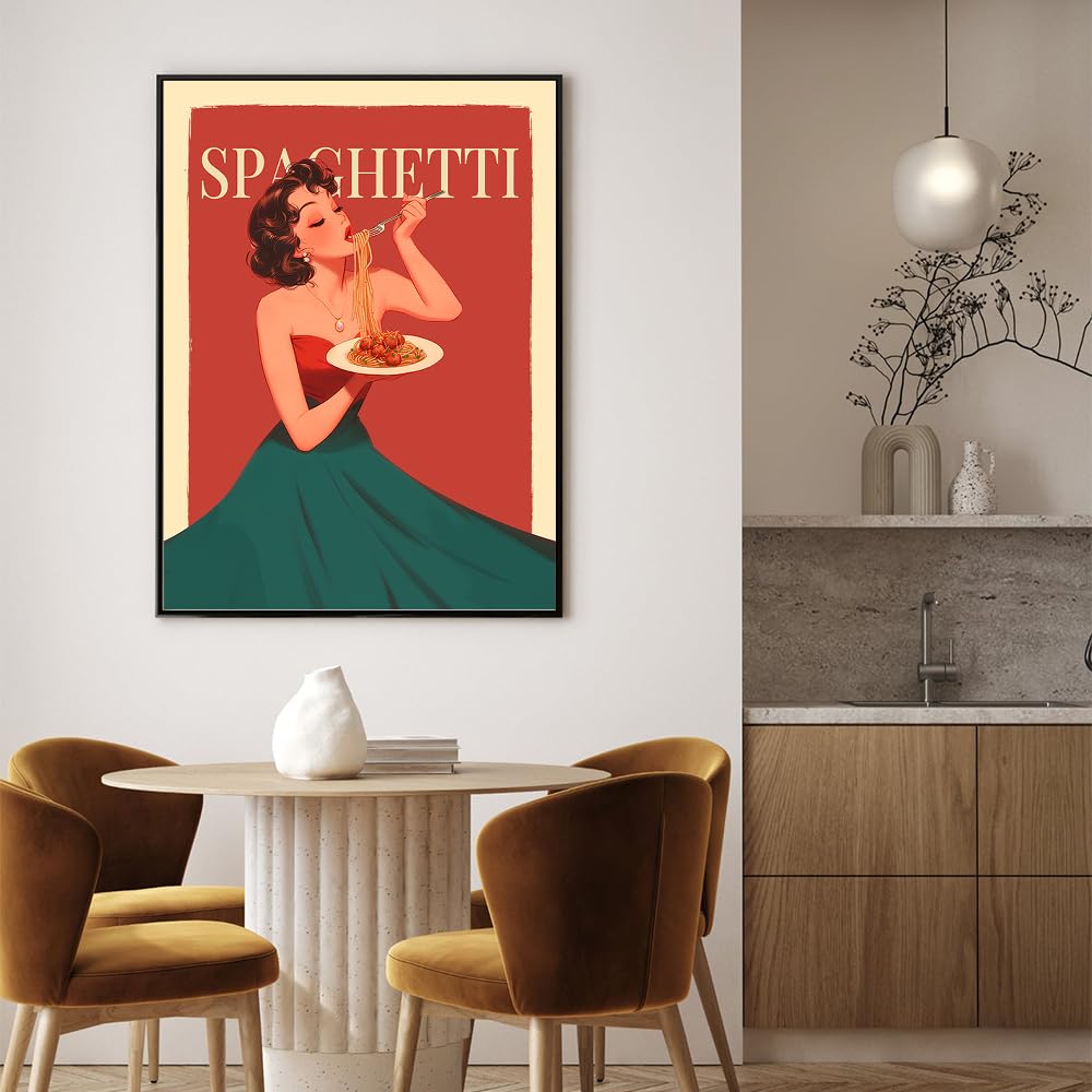 80s 中世ローマ レストランメニュー アートポスター額装品 80s 中世