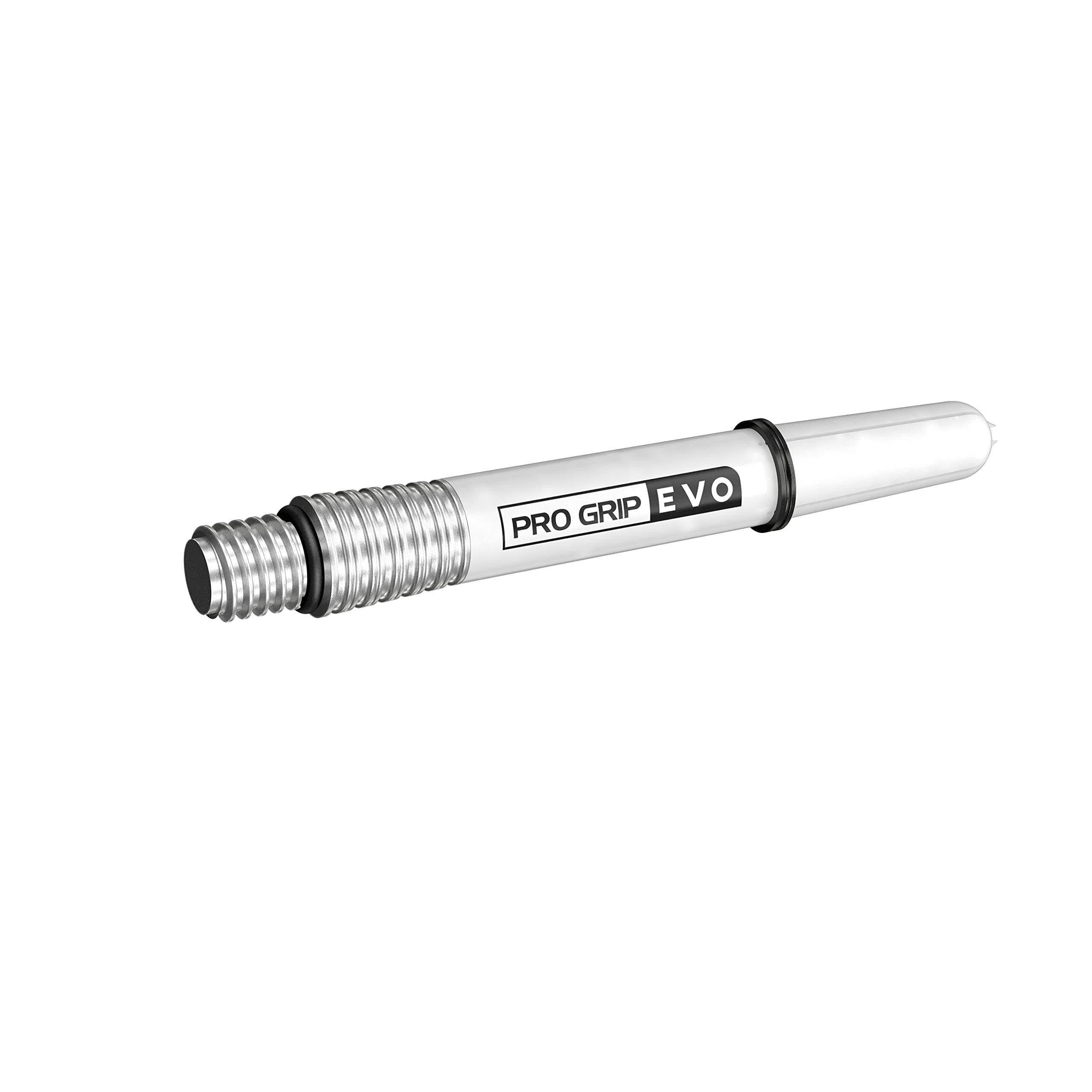Target Darts Unisex Pro Grip Evo aluminiowe trzonki rzutek, srebrne, krótkie
