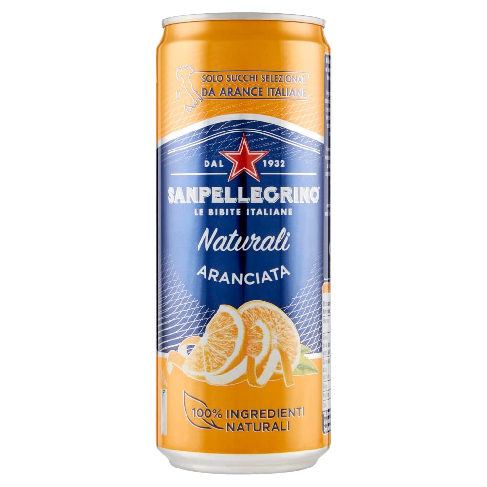 72 latas de limonata San Pellegrino Aranciata Chinotto Lemonata 330 ml para beber italiano + Polpa italiana Gourmet 400 g